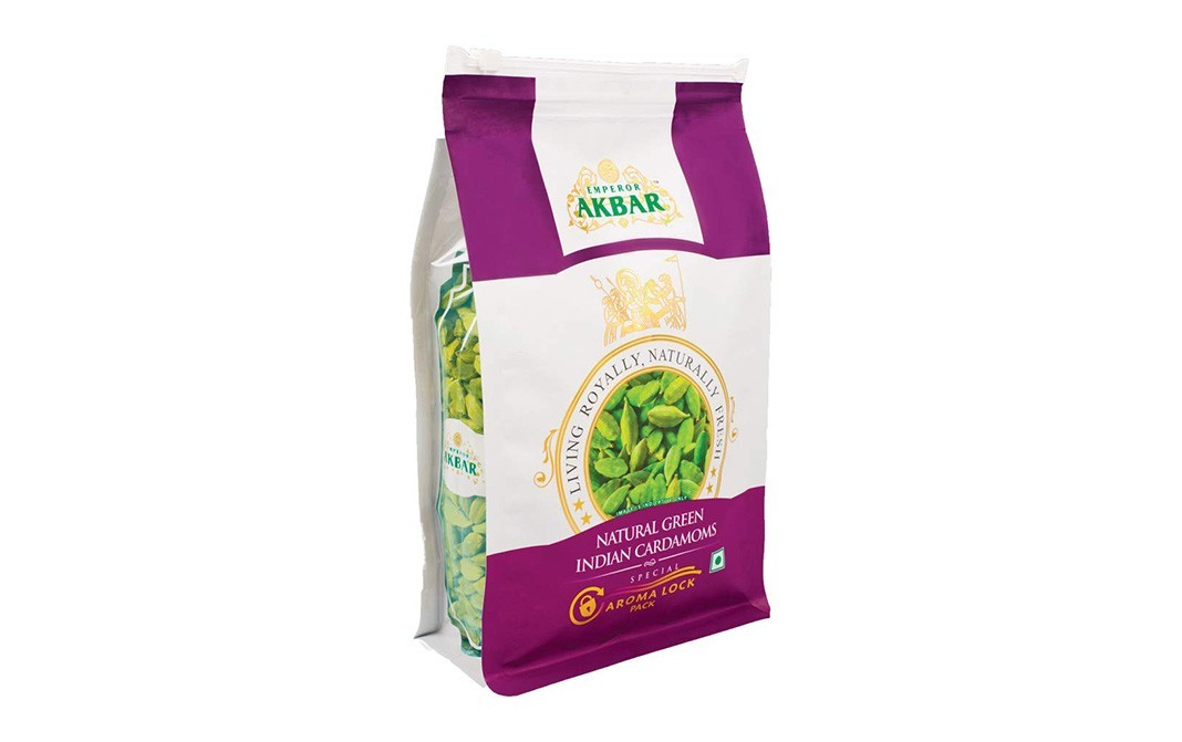 Emporer Akbar Natural Green Indian Cardamoms   Box  500 grams
